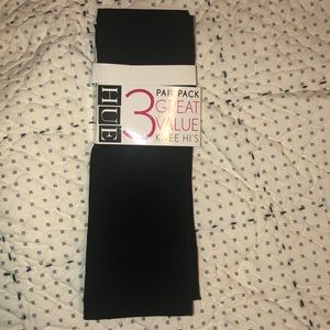 Hues 3 pair pack of knee hi’s